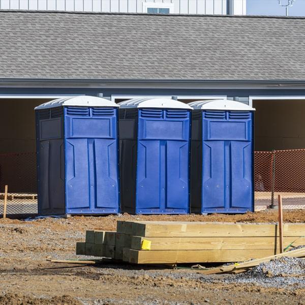 Heavy-duty construction site porta potty in Noblesville, Indiana