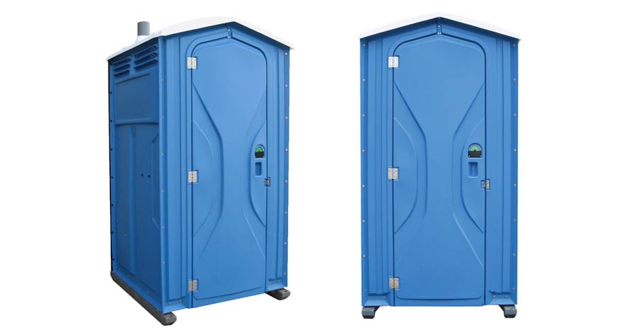 Long-term porta potty units on site in Noblesville, Indiana
